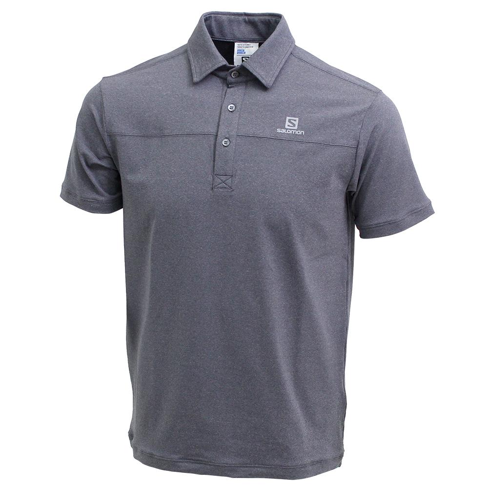 Salomon Israel STRATOS SS POLO M - Mens T shirts - Navy (UJNF-32170)